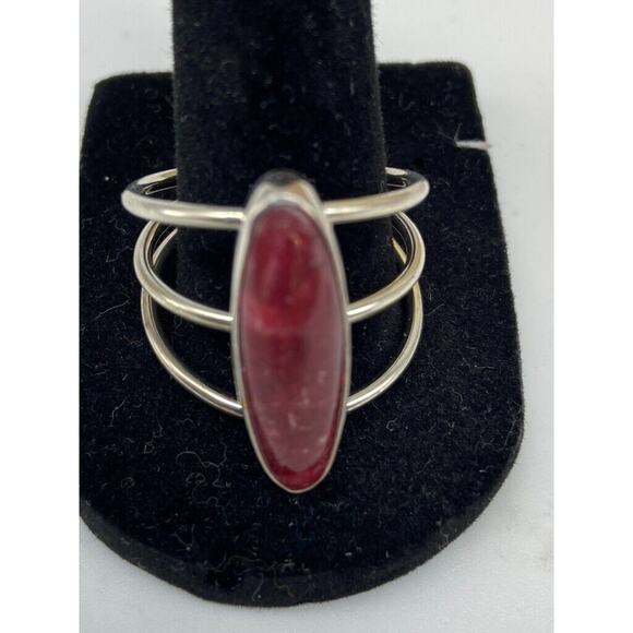 Jay King DTR Mine Finds Ring‎ Sz 12 & Matching Earrings Long Oval Red Coral 925 - Picture 3 of 16